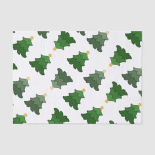 Weihnachtsbaum mit Sternen auf Custom White Seidenpapier