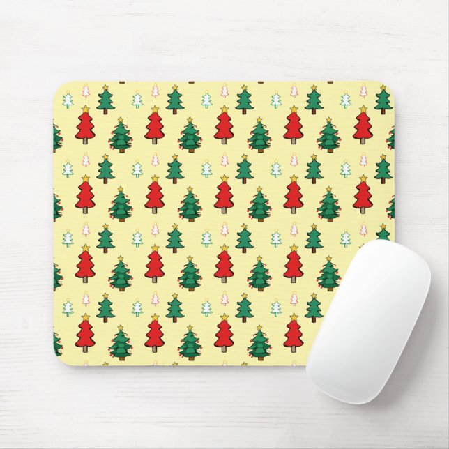 Weihnachtsbaum mit sternenüberragenden nahtlosen M Mousepad (Mit Mouse)