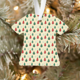 Weihnachtsbaum mit sternenüberragenden nahtlosen M Ornament