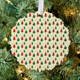 Weihnachtsbaum mit sternenüberragenden nahtlosen M Ornament Karte