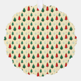 Weihnachtsbaum mit sternenüberragenden nahtlosen M Ornament Karte