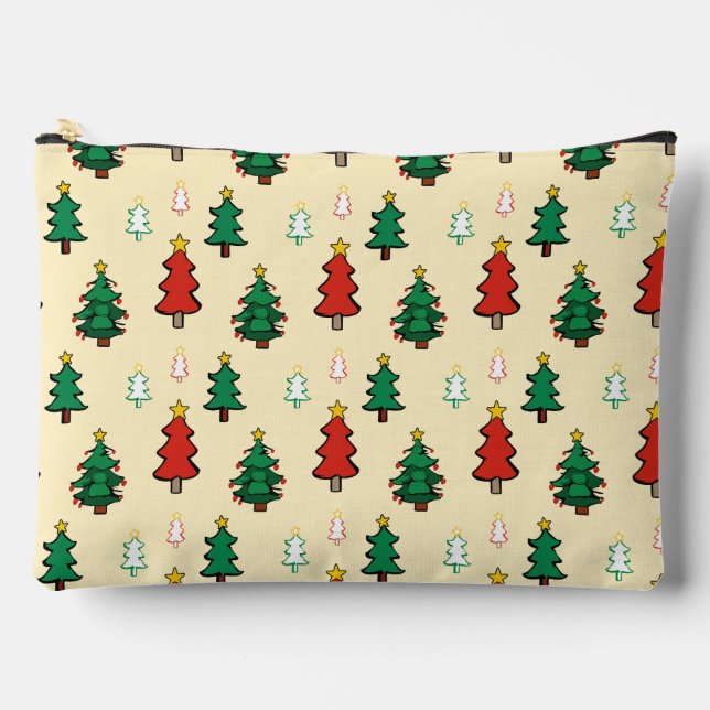 Weihnachtsbaum mit sternenüberragenden nahtlosen M Zubehörtasche (Vorderseite)