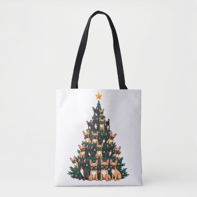 Weihnachtsbaum mit Terrier Hunden Weihnachtsgesche (Vorderseite)