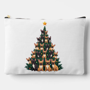 Weihnachtsbaum mit Terrier Hunden Weihnachtsgesche Zubehörtasche