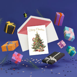 Weihnachtsbaum mit Weihnachtskarte Dankeskarte