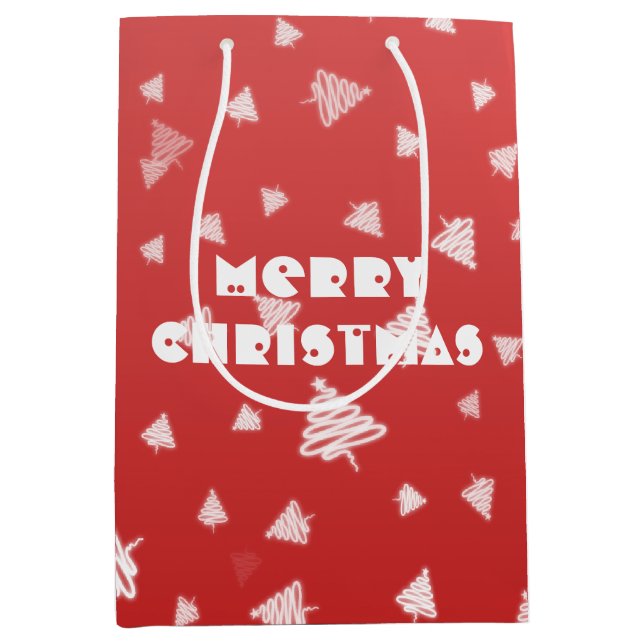 Weihnachtsbaum Mittlere Geschenktüte (Vorderseite)