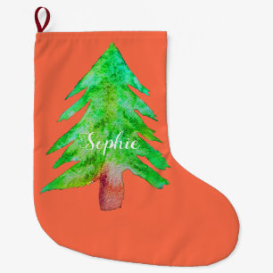 Weihnachtsbaum moderne Funkfarben Großer Weihnachtsstrumpf