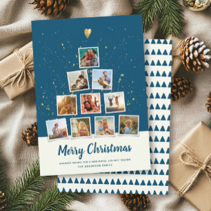 Weihnachtsbaum Moderne Instagram-Fotocollage Spaß Feiertagskarte