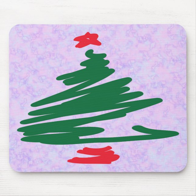 Weihnachtsbaum Mousepad (Vorne)