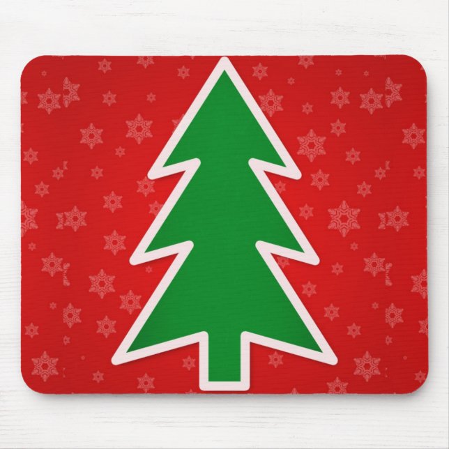 Weihnachtsbaum Mousepad (Vorne)