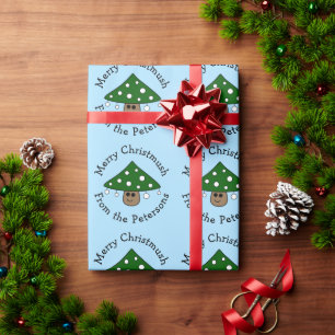 Weihnachtsbaum Mushroom Wrapping Paper Geschenkpapier