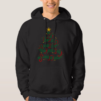 Weihnachtsbaum Musikalische Noten Lied Musiker Sin Hoodie