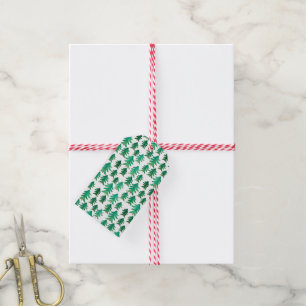 Weihnachtsbaum-Muster des Weihnachten niedliches Geschenkanhänger