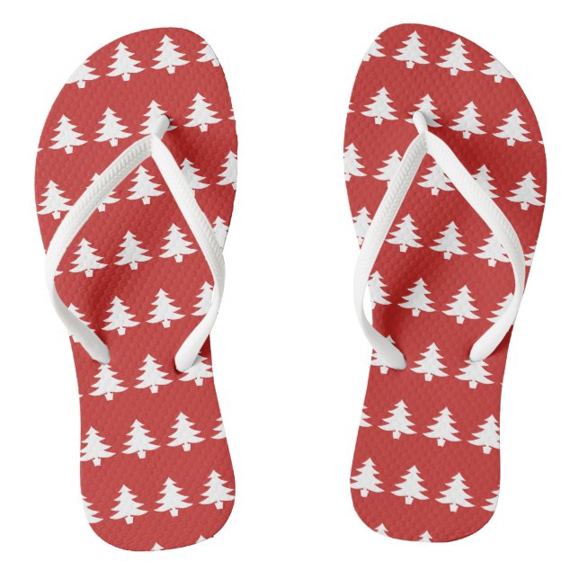 Weihnachtsbaum-Muster-Flip-Flops Flip Flops (Fußbett)