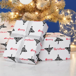 Weihnachtsbaum-Muster Frohe Weihnachten Ferien Geschenkpapier