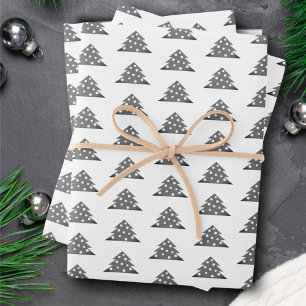 Weihnachtsbaum-Muster Minimalistischer Moderner St Geschenkpapier Set