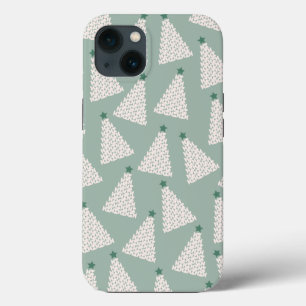 Weihnachtsbaum Muster Sage Green Case-Mate iPhone Hülle