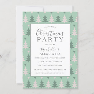 Weihnachtsbaum Muster Weihnachtsgeschenk-Party Einladung