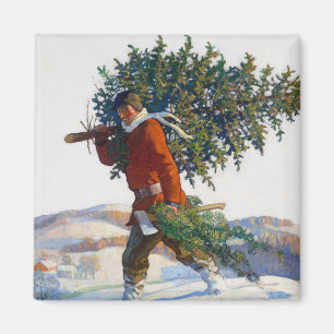 Weihnachtsbaum   N.C. Wyeth Magnet