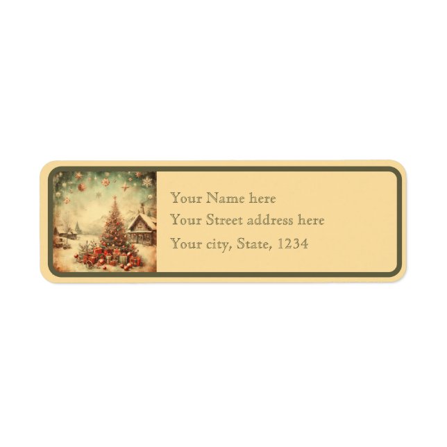 Weihnachtsbaum nach Kundenwunsch Rückgabenetikett (Vorne)