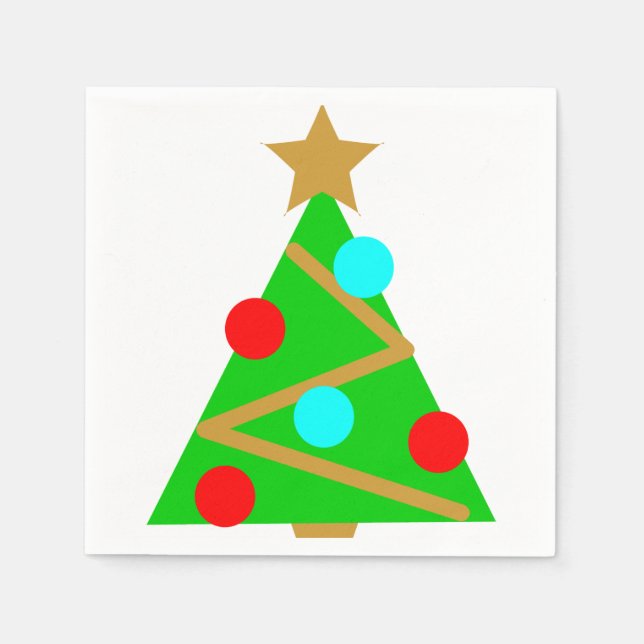 Weihnachtsbaum Napkins Serviette (Vorderseite)