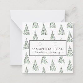 Weihnachtsbaum Necklace Ohrringe Display Mitteilungskarte