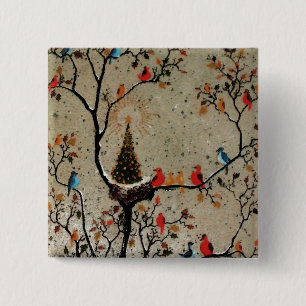 Weihnachtsbaum Nest ~ Knöpfe Button