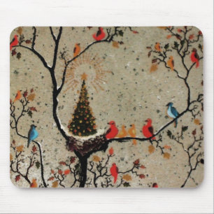 Weihnachtsbaum-Nest ~ Mauspad