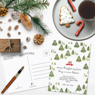 Weihnachtsbaum Neue Zuhause Moving Ankündigung