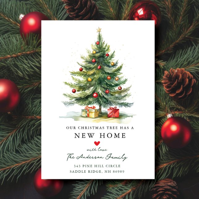 Weihnachtsbaum New Zuhause Moving Ankündigung (Von Creator hochgeladen)