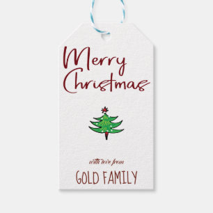 Weihnachtsbaum Niedlich Doodle Clip Art Design Ges Geschenkanhänger