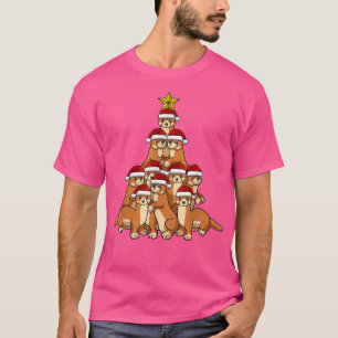 Weihnachtsbaum Niedliche Weihnachtsbaumtiere T-Shirt