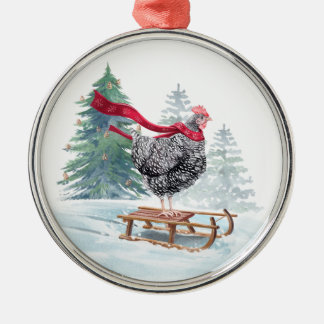 Weihnachtsbaum Niedliches Rodeln Ornament Aus Metall