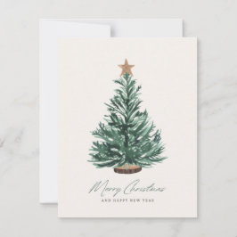 Weihnachtsbaum Non-Foto-Urlaubskarte Feiertagskarte
