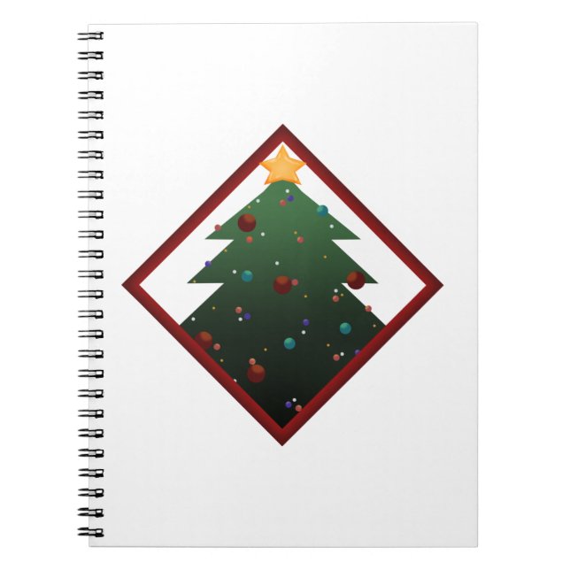 Weihnachtsbaum Notizblock (Vorderseite)