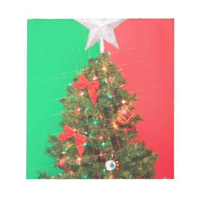 Weihnachtsbaum Notizblock (Vorderseite)