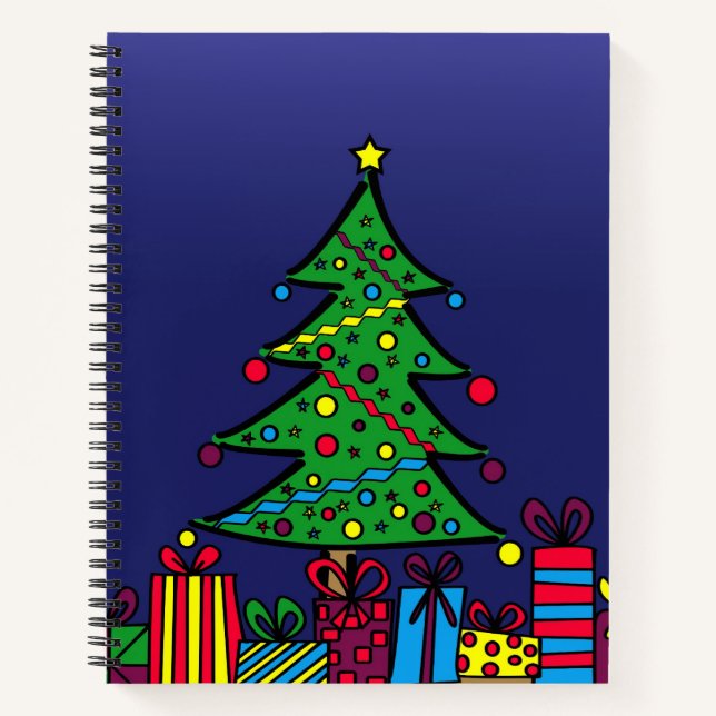 Weihnachtsbaum Notizbuch (Vorderseite)