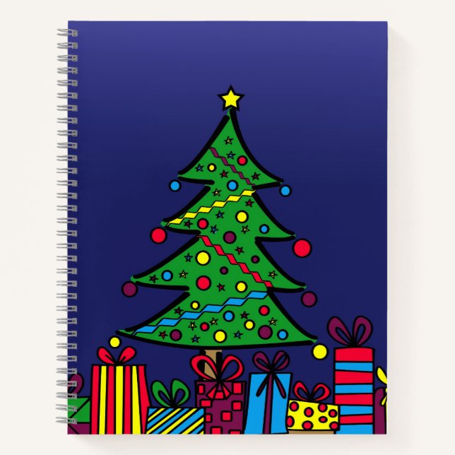 Weihnachtsbaum Notizbuch (Vorderseite)