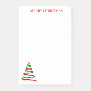 Weihnachtsbaum-Notizen Post-it Klebezettel