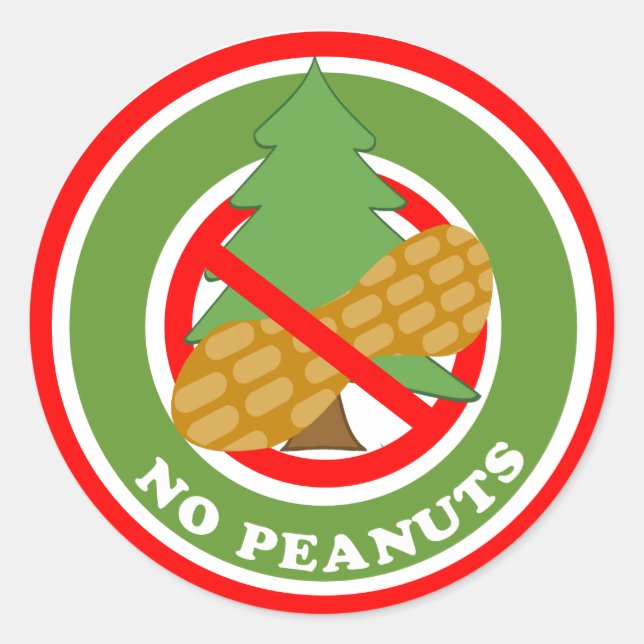 Weihnachtsbaum Nr. Erdnüsse Stickers (Vorderseite)