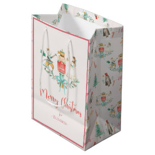 Weihnachtsbaum Nutcracker Girl Personalisiert Kids Mittlere Geschenktüte