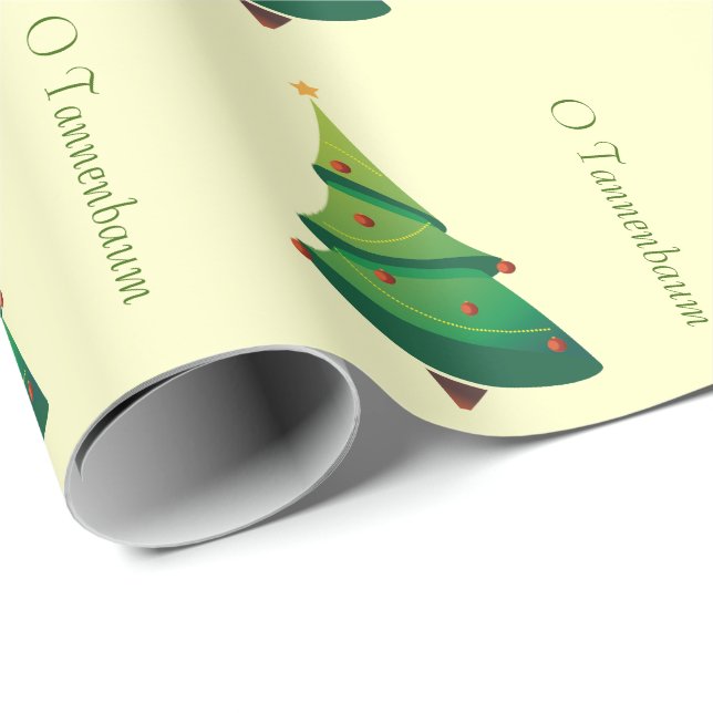 Weihnachtsbaum O Tannenbaum Musterpapier Geschenkpapier (Rolleneckpunkt)