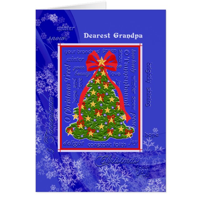 Weihnachtsbaum O Tannenbaum Schneeflocken für Groß (Vorne)