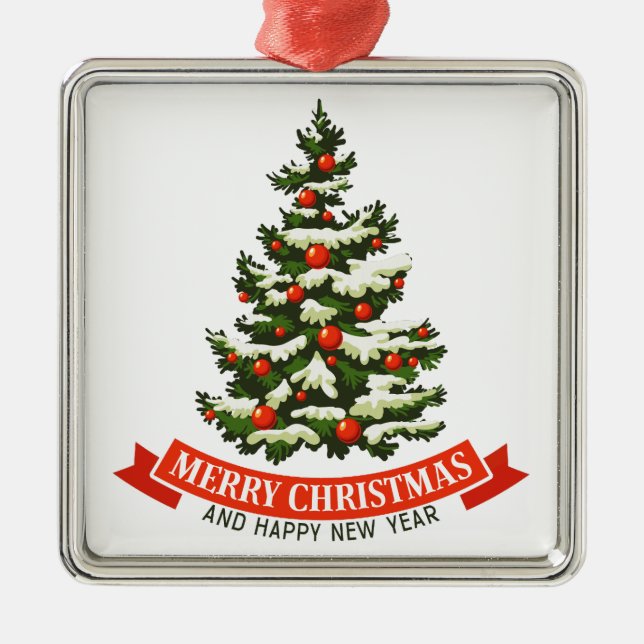 Weihnachtsbaum Ornament Aus Metall (Vorne)