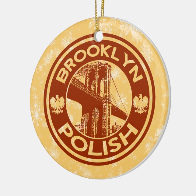 Weihnachtsbaum Ornament Brooklyn Polnischer Amerik (Links)