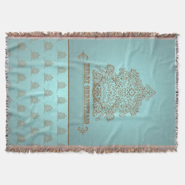 Weihnachtsbaum - Ornament I - Werftblanket Decke (Vorderseite)