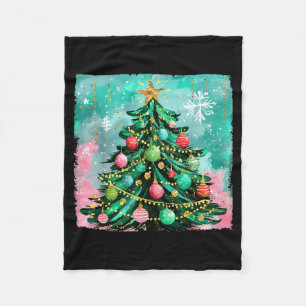 Weihnachtsbaum Ornamente Feiertage Xmas Lichter Mä Fleecedecke