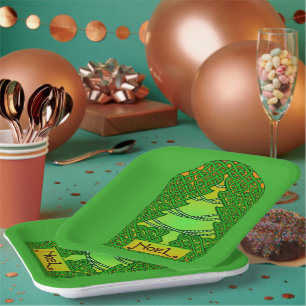 Weihnachtsbaum Pappteller