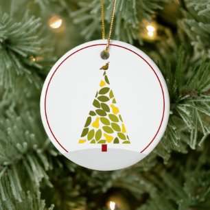 Weihnachtsbaum - Partridge aus dem Mittelalter Keramik Ornament