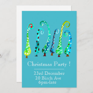 Weihnachtsbaum-Party Einladung